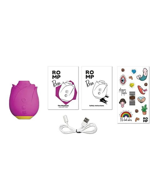Romp Rose Clit Stimulator Pink ROMP Vibrators Romp Rose Clit Stimulator Pink ROMP Vibrators