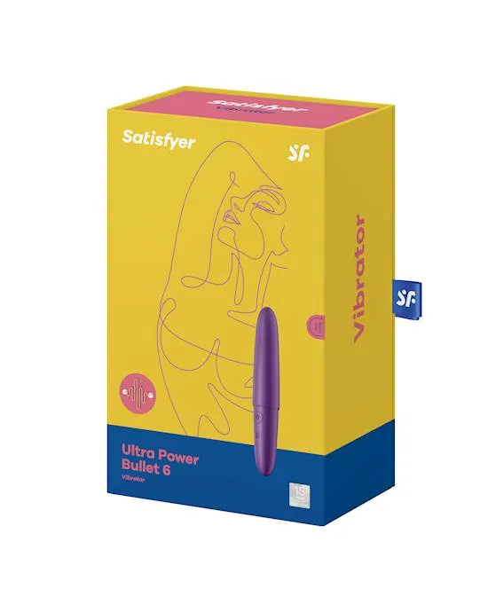 Satisfyer Anal Satisfyer Ultra Power Bullet 6 Turquoise Violet5 Inch