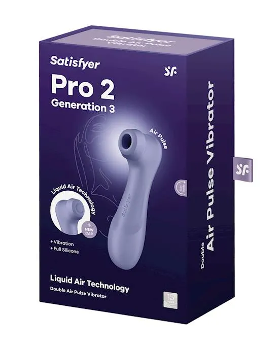 Satisfyer Pro 2 Generation 3 Liquid Air Technology Double Air Pluse Vibrator Satisfyer Vibrators