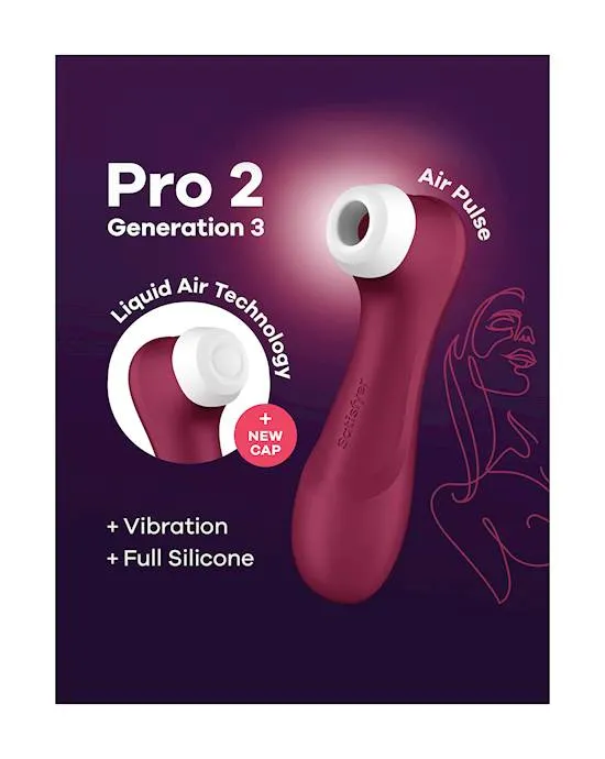 Satisfyer Pro 2 Generation 3 Liquid Air Technology Double Air Pluse Vibrator Satisfyer Vibrators