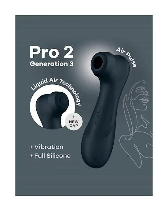 Satisfyer Pro 2 Generation 3 Liquid Air Technology Double Air Pluse Vibrator Satisfyer Vibrators