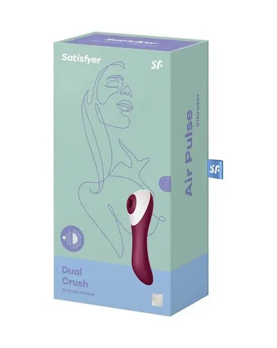 Satisfyer Satisfyer Dual Crush Air Pulse vibrator Clitoral Stimulator Gspot stimulation Vibrators