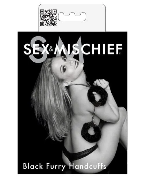 Sex Mischief Sex Mischief Furry Handcuffs Black Anal