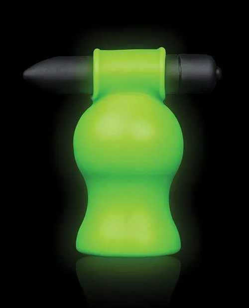 Shots America Male Sex Toys Shots Ouch Vibrating Head Masturbator Glow In The Dark