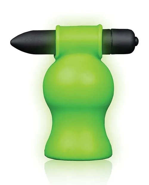 Shots America Male Sex Toys Shots Ouch Vibrating Head Masturbator Glow In The Dark