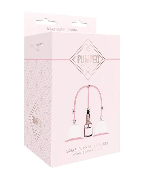 Shots Pumped Breast Pump Set Medium Rose Gold Shots America Anal