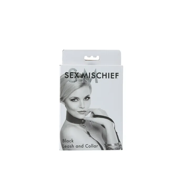Sportsheets Anal Sex and Mischief Leash and Collar Black