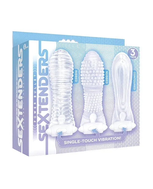 The 9s The 9s Vibrating Sextenders Sleeves Pack Of 3 Male Sex Toys