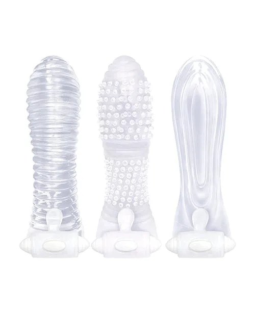 The 9s The 9s Vibrating Sextenders Sleeves Pack Of 3 Male Sex Toys The 9s The 9s Vibrating Sextenders Sleeves Pack Of 3 Male Sex Toys