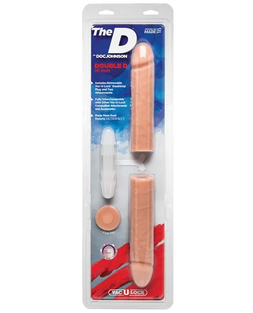 The D 16 Double D Vanilla Doc Johnson Dildos