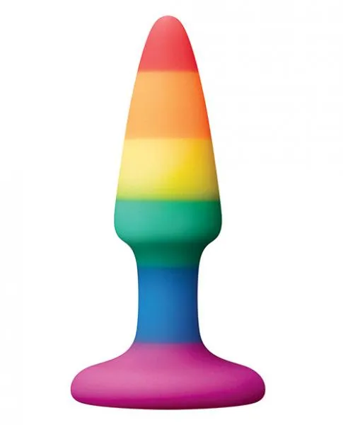 The Pleasure Parlor Anal Colours Pride Edition Rainbow Silicone Butt Plug Mini The Pleasure Parlor Anal Colours Pride Edition Rainbow Silicone Butt Plug Mini