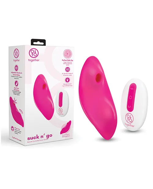 Together Suck N Go Remote Controlled Panty Vibrator Pink Electric Eel Vibrators