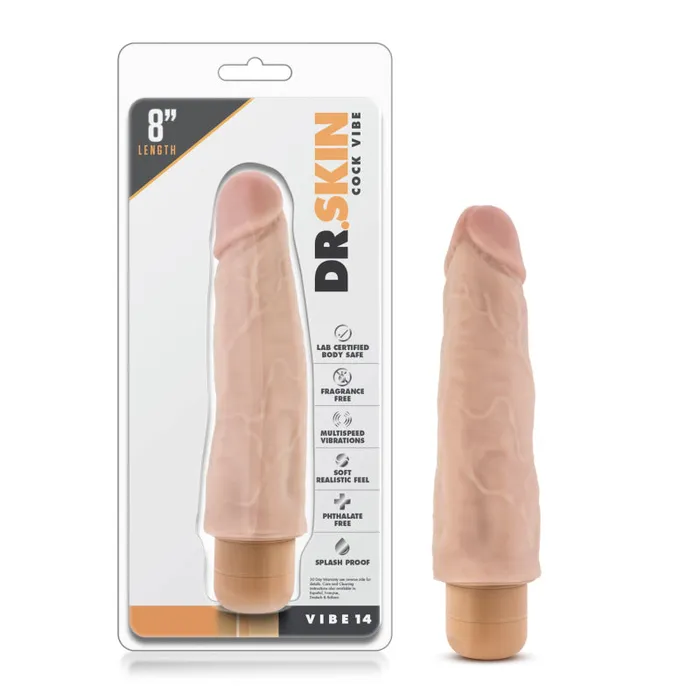 Vibrators Dr Skin Cock Vibe 14 Beige Blush Novelties Vibrators Dr Skin Cock Vibe 14 Beige Blush Novelties