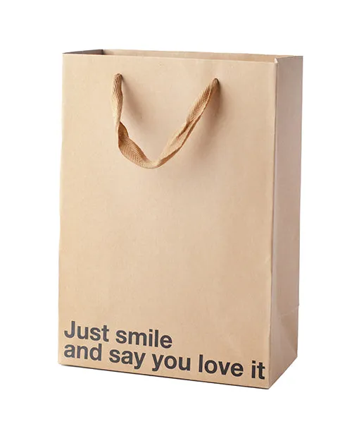 Wood Rocket Just Smile and Say You Love It Gift Bag Pack of 3 Vibrators