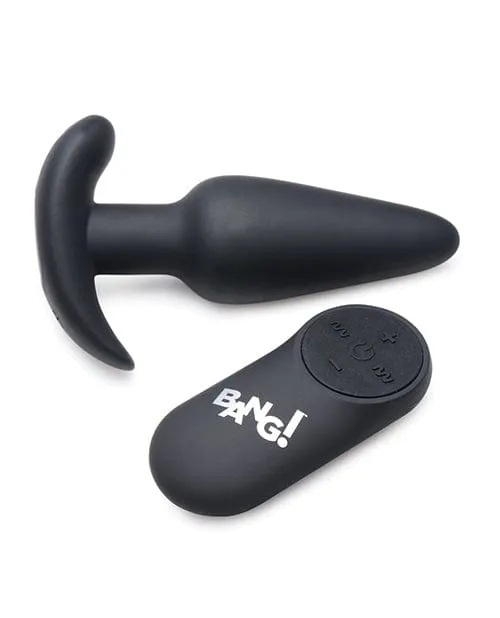 XR Brands Bang 21x Vibrating Silicone Butt Plug With remote Male Sex Toys