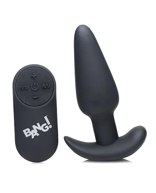 XR Brands Bang 21x Vibrating Silicone Butt Plug With remote Male Sex Toys