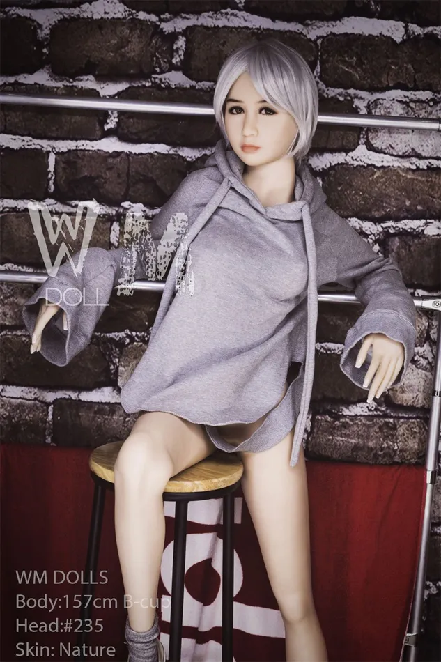 157cm5ft2 BCup Cute TPE Sex Doll with 235 Head WM Doll Male Sex Toys