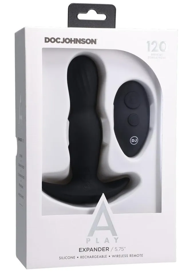APlay APlay Expander Rechargeable Silicone Anal Plug with Remote Control Male Sex Toys