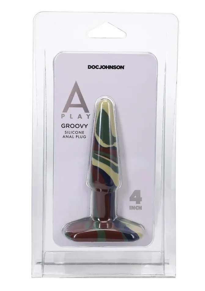 APlay Male Sex Toys APlay Groovy Silicone Anal Plug