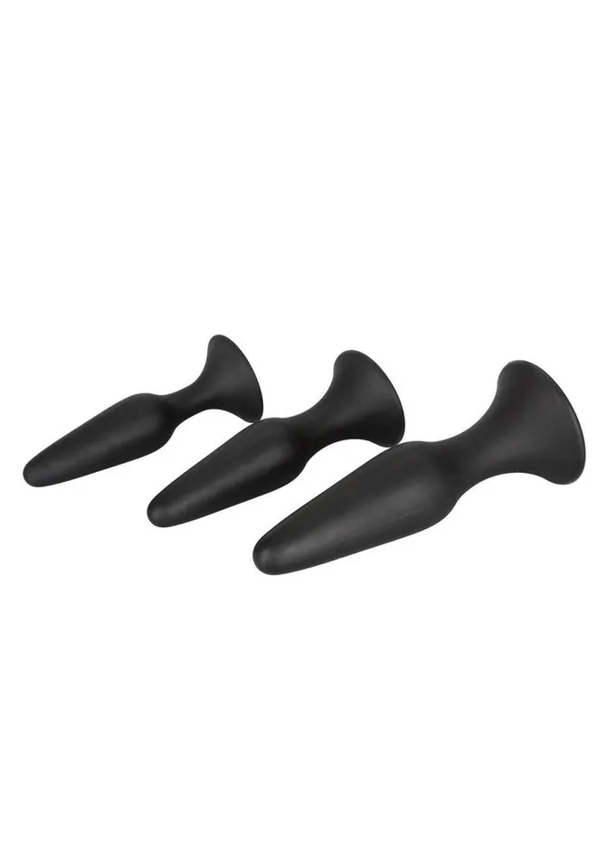 Anal Anal Silicone Anal Trainer Kit Black 3 Sizes Anal Anal Silicone Anal Trainer Kit Black 3 Sizes