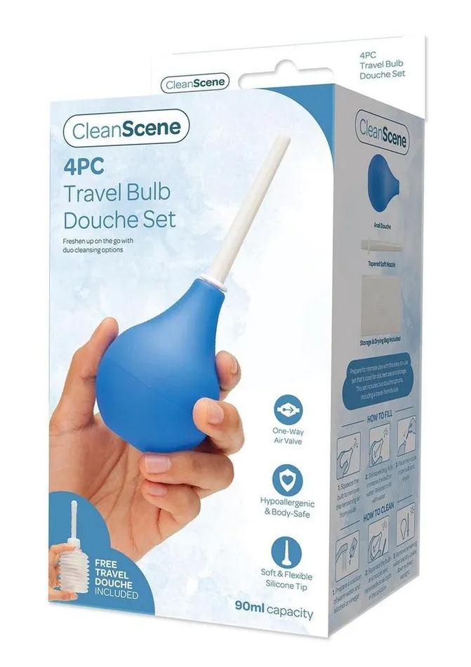 Anal CleanScene Cleanscene Travel Bulb Douche Anal CleanScene Cleanscene Travel Bulb Douche