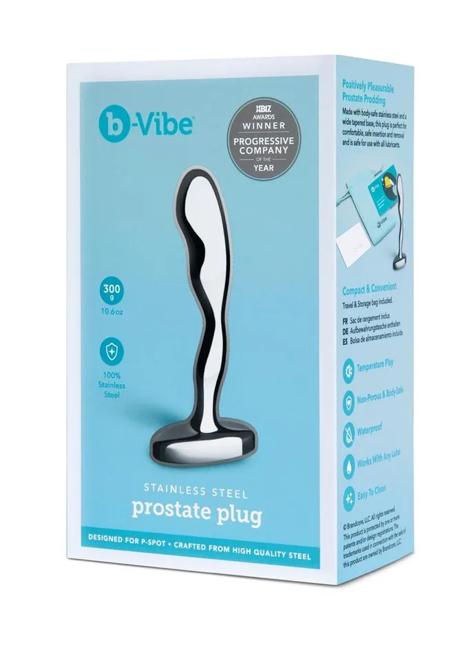 BVibe Stainless Steel Prostate Plug bVibe Anal