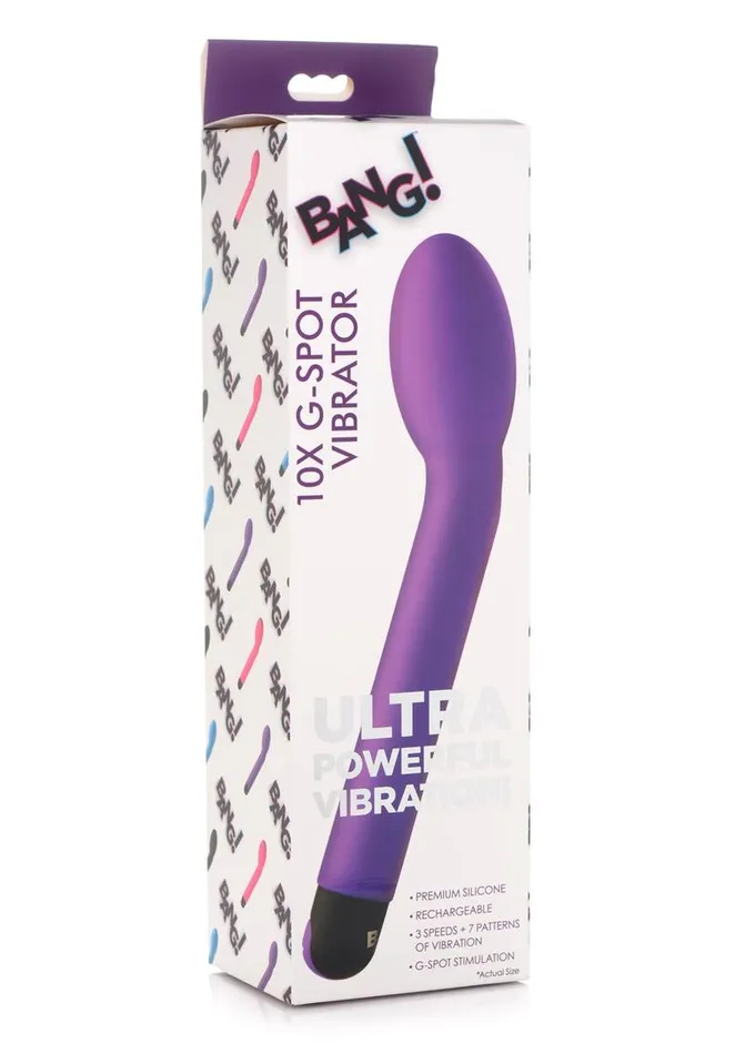 BANG Female Sex Toys Bang 10x Rechargeable Silicone GSpot Vibrator