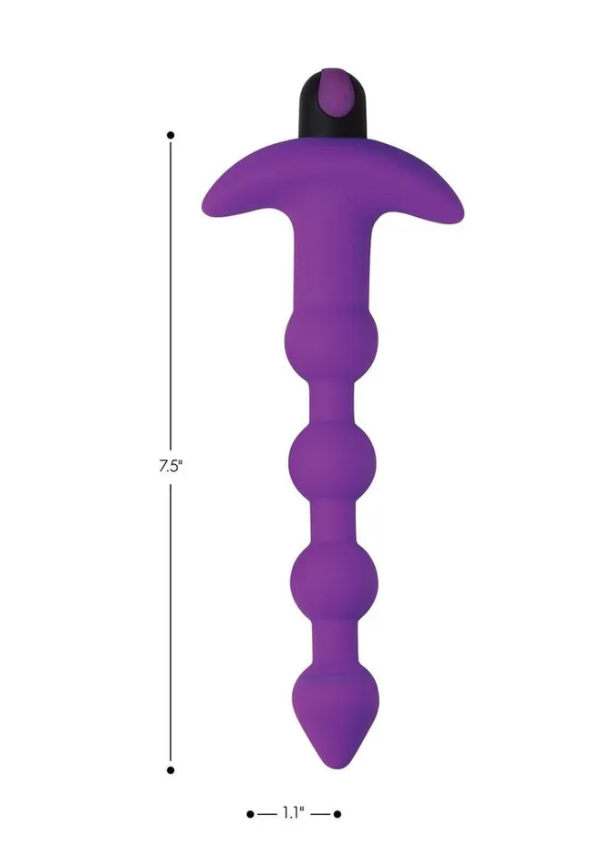 BANG Male Sex Toys Bang Vibrating Silicone Rechargeable Anal Beads with Remote Control
