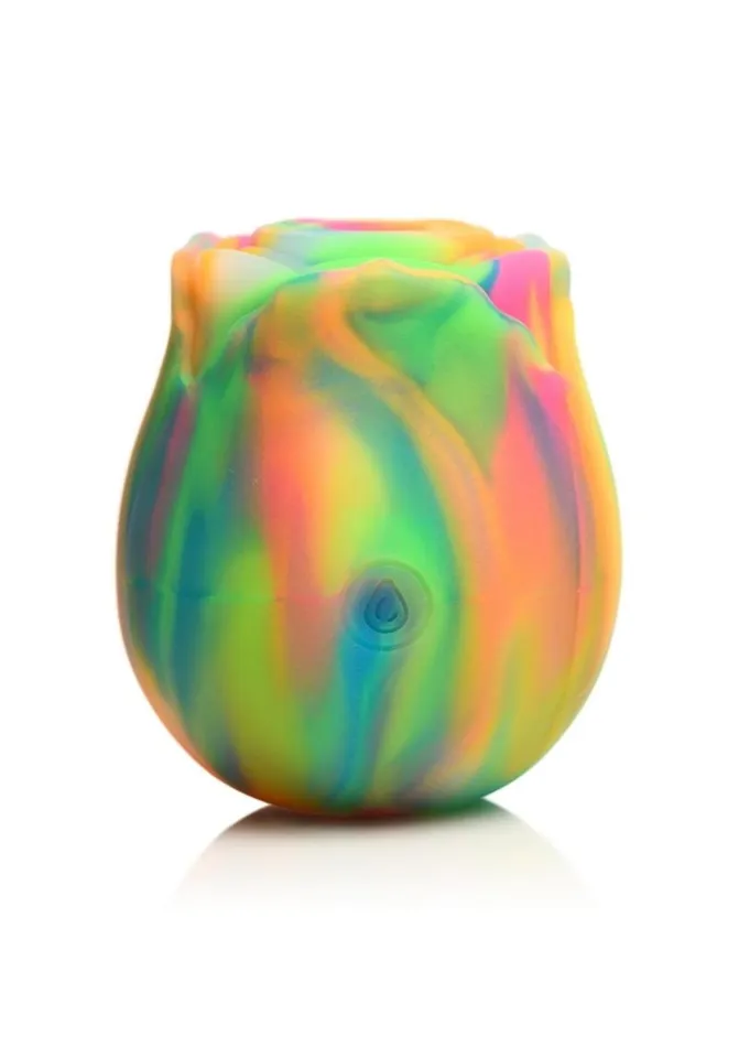 Bloomgasm Female Sex Toys Bloomgasm Glow Rose Rechargeable Silicone Glow In The Dark Rose Clit Stimulator