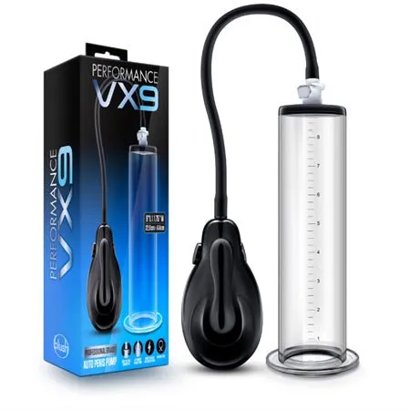 Blush Blush Performance VX9 Auto Penis Pump Clear Male Sex Toys