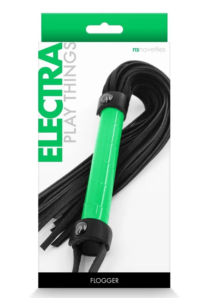 Couples Electra Play Things Pu Leather Flogger Electra Play Things