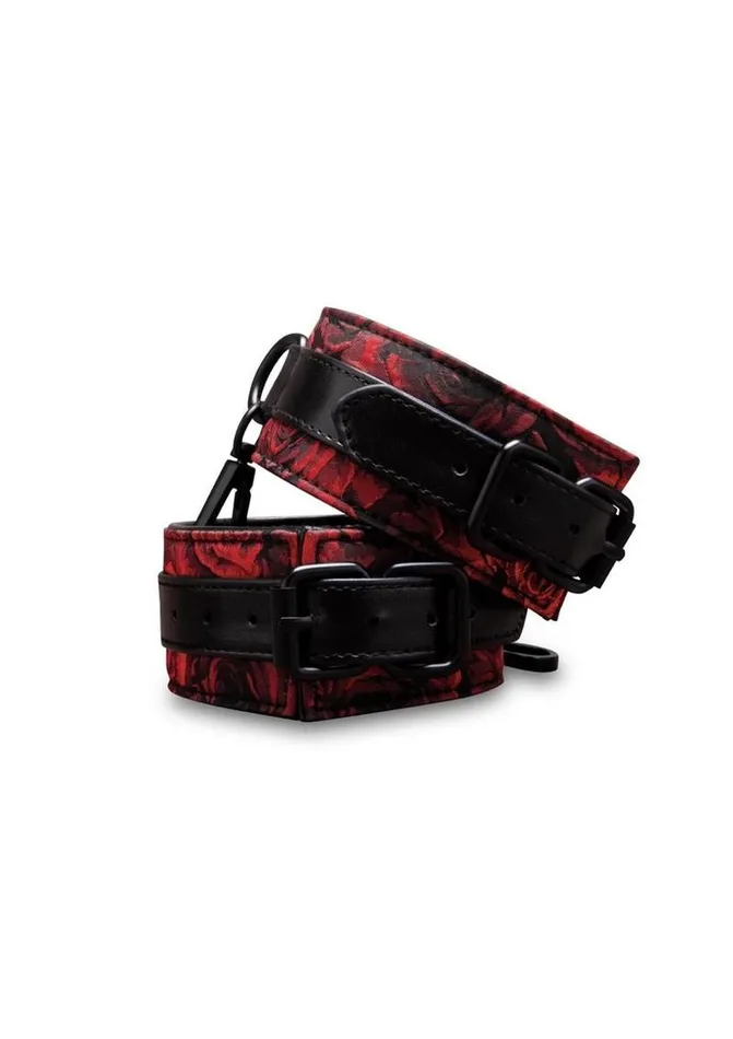 Couples Secret Kisses Rosegasm Buckle Cuffs with Satin Blindfold Secret Kisses Couples Secret Kisses Rosegasm Buckle Cuffs with Satin Blindfold Secret Kisses