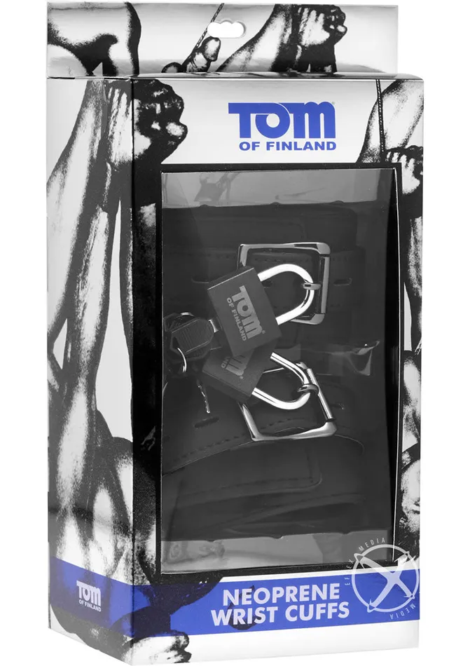 Couples TOM OF FINLAND Tom Of Finland Neoprene Wrist Cuffs with Locks