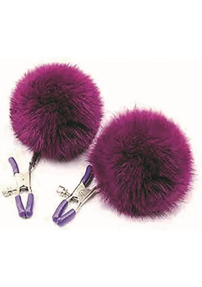 Dildos AF Sexy AF Nipple Clamps Puff Balls
