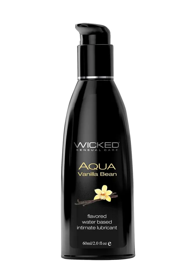 Dildos Wicked Aqua Wicked Aqua Water Based Flavored Lubricant Vanilla Bean