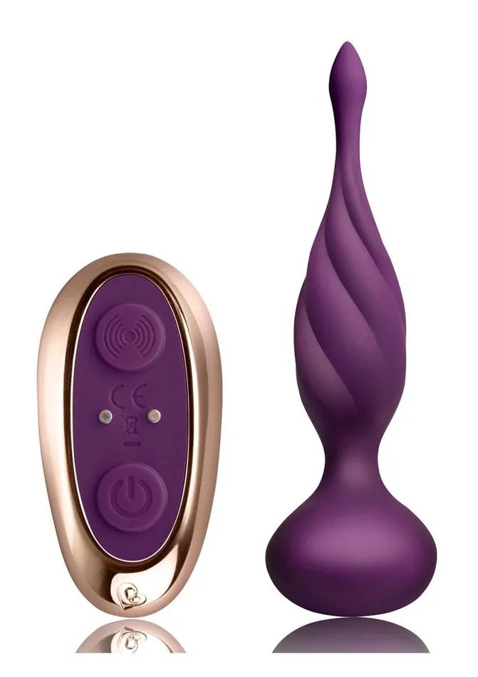 Discover Rechargeable Silicone Anal Vibrator with Remote Control Rocks Off Female Sex Toys