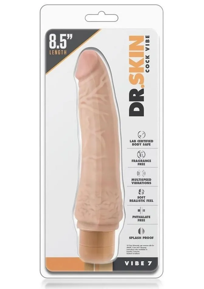 Dr Skin Female Sex Toys Dr Skin Cock Vibe 7 Vibrating Dildo