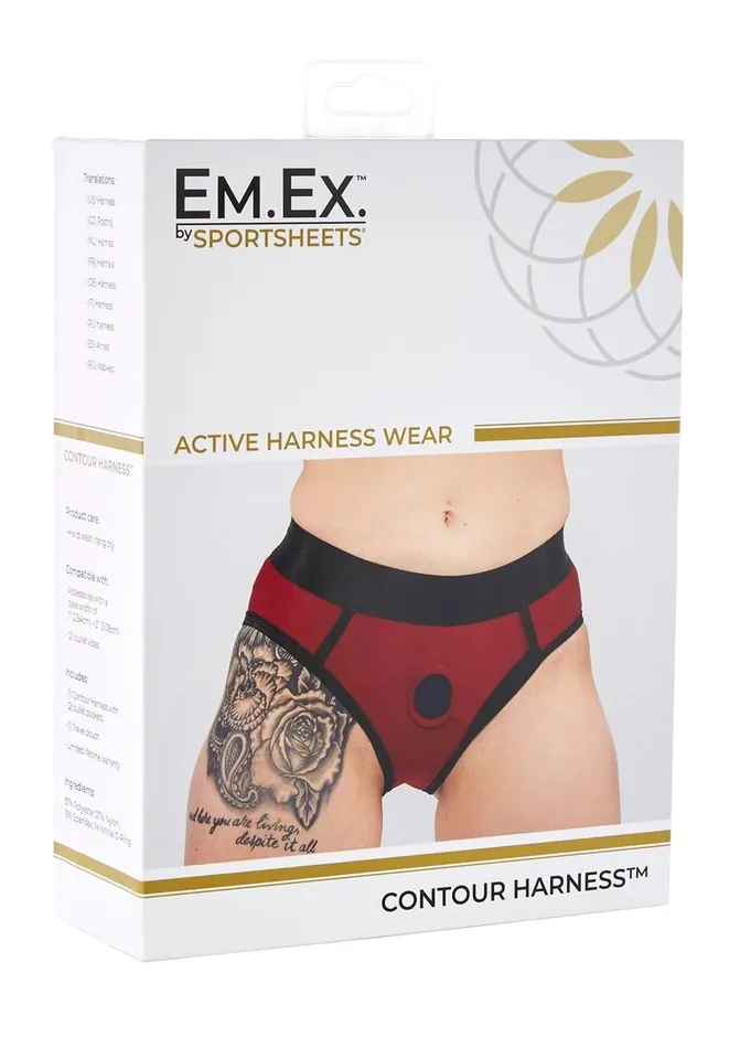EMEX Female Sex Toys EmEx Active Harness Wear Contour Harness Briefs 2x