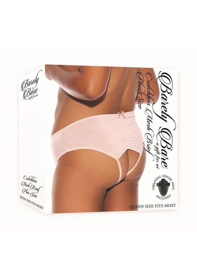 Female Sex Toys Barely Bare Barely Bare Crotchless Mesh Brief