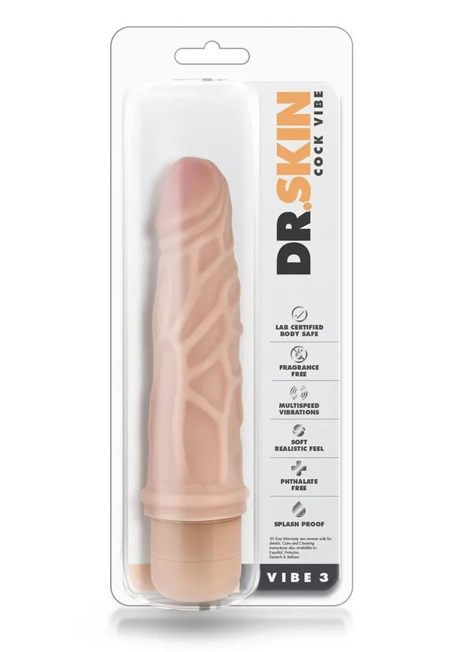 Female Sex Toys Dr Skin Dr Skin Cock Vibe 3 Vibrating Dildo