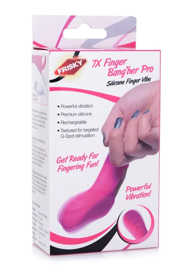 Female Sex Toys Frisky 7x Finger Bangher Pro Silicone Rechargeable Finger Vibrator Frisky