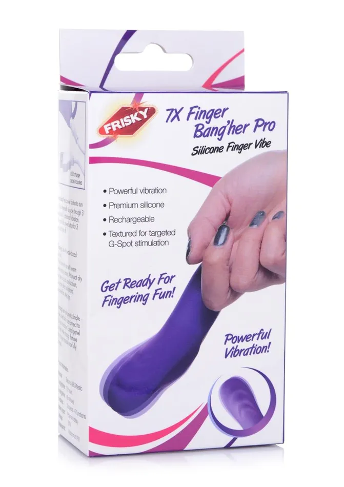 Female Sex Toys Frisky 7x Finger Bangher Pro Silicone Rechargeable Finger Vibrator Frisky