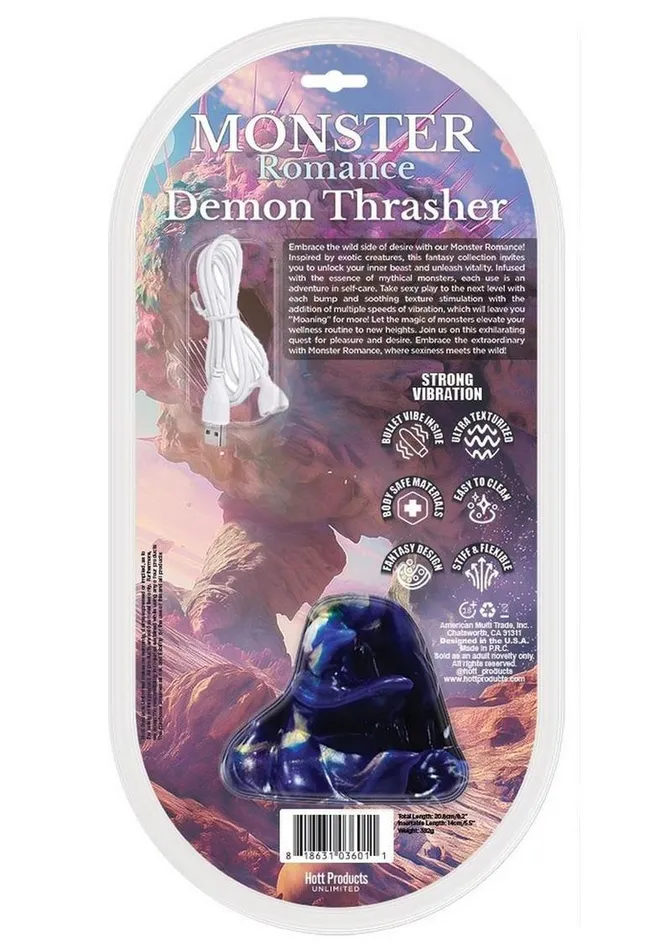 Female Sex Toys Hott Products Monster Romance Demon Thrasher Rechargeable Silicone Dong