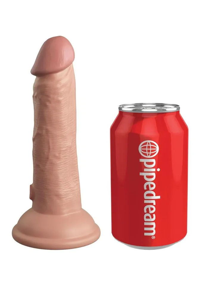 Female Sex Toys King Cock King Cock Elite Dual Density Vibrating Rechargeable Silicone Dildo