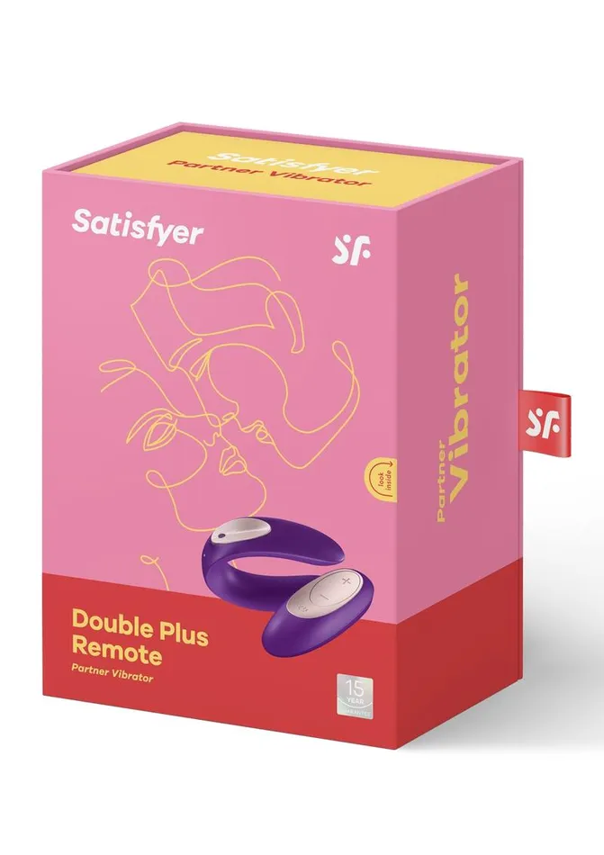 Female Sex Toys Satisfyer Satisfyer Double Plus Remote USB Rechargeable Silicone Couples Vibrator Waterproof Female Sex Toys Satisfyer Satisfyer Double Plus Remote USB Rechargeable Silicone Couples Vibrator Waterproof