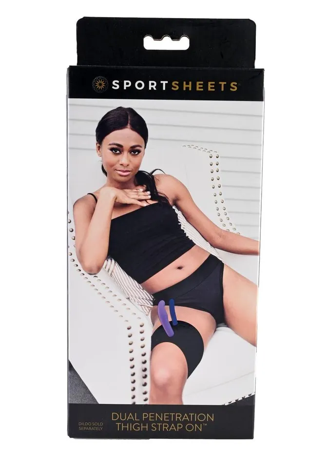 Female Sex Toys Sportsheets Dual Penetration Thigh Adjustable StrapOn