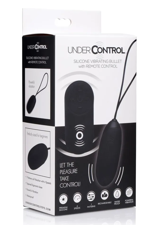 Female Sex Toys Under Control Under Control Rechargeable Silicone Vibrating Bullet with Remote Control