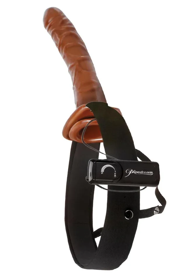 Fetish Fantasy Series Chocolate Dream Vibrating Hollow StrapOn Fetish Fantasy Series Female Sex Toys