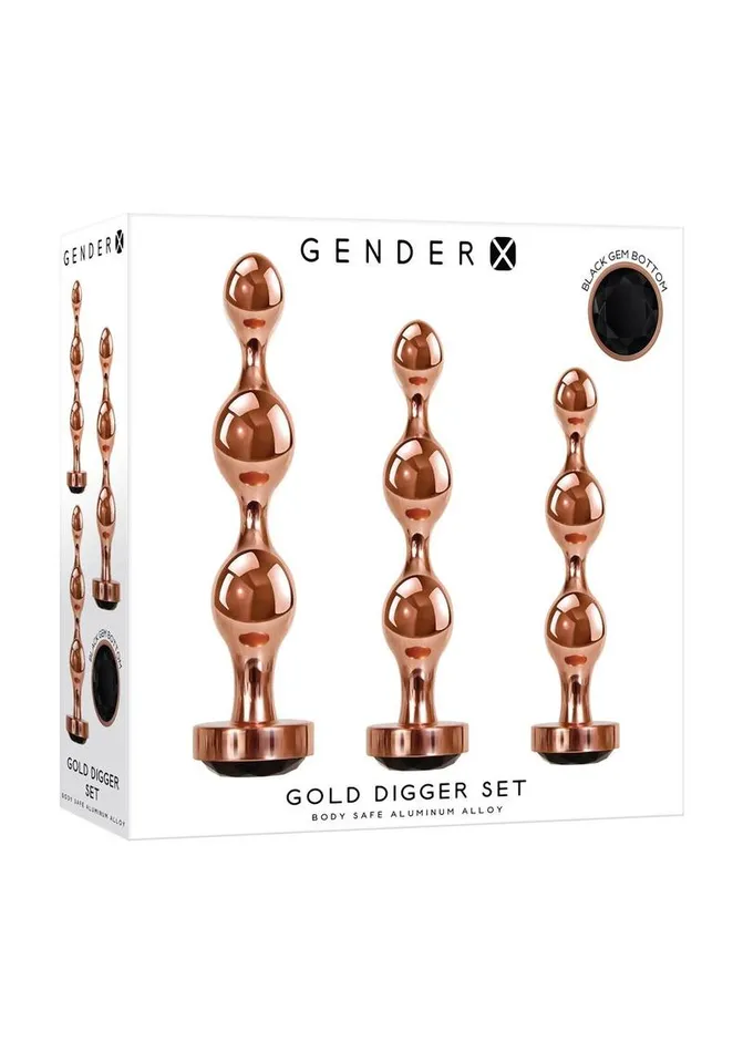 Gender X Anal Gender X Gold Digger Set Anal Plugs