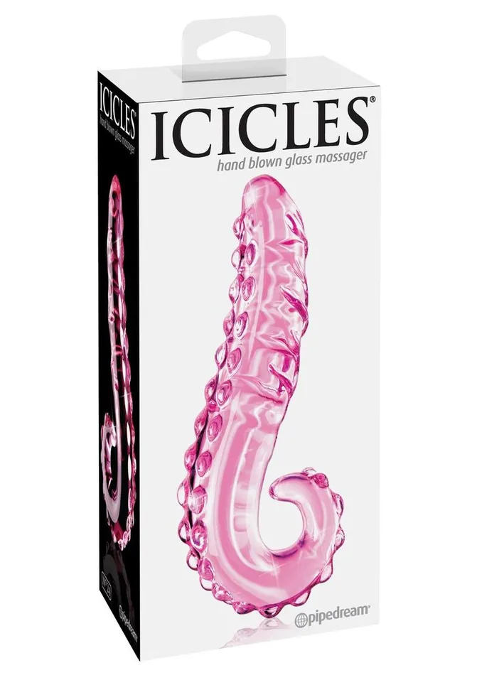 Icicles No 24 Textured Glass Dildo Icicles Dildos